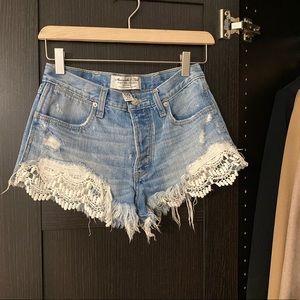Abercrombie & Fitch, high waisted festival shorts